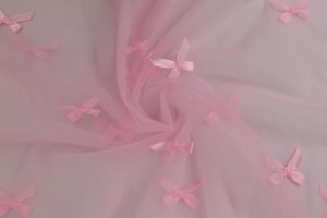 Mesh bowknot 08-04 pink