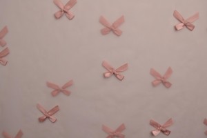 Mesh bowknot 08-19 old pink