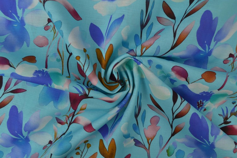 Linen fashion print 10-01