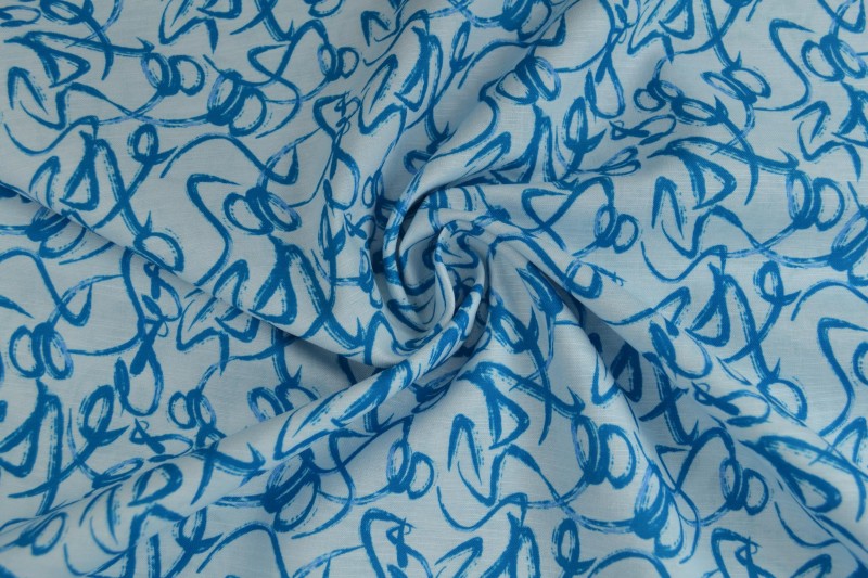 Linen fashion print 14-01
