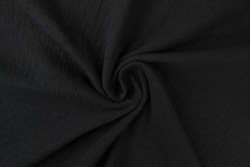 Muslin dobby 03 black