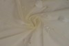 Mesh feather and pearls 09-22 champagne