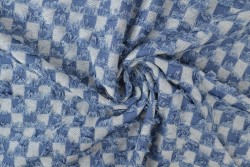Denim fashion 01-01 checks frayed
