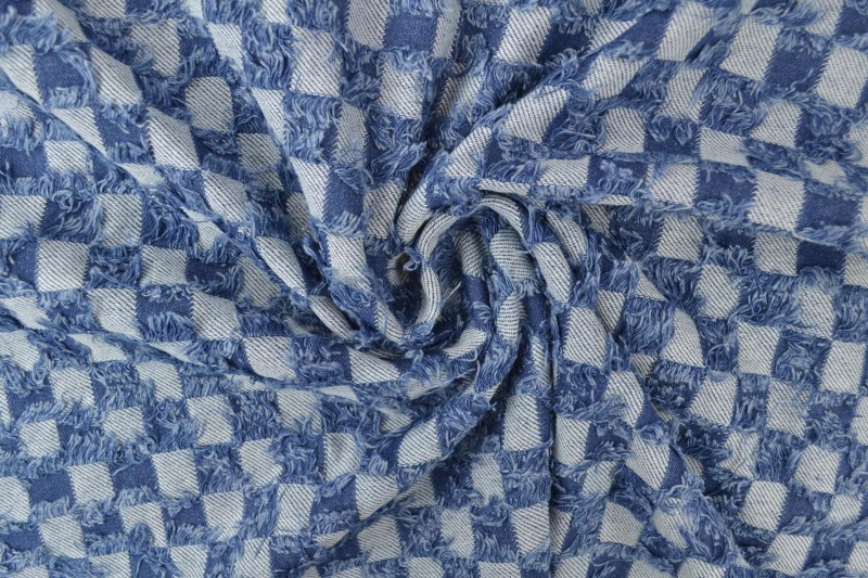 Denim fashion 01-02 checks frayed