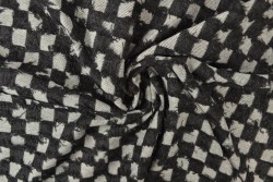 Denim fashion 01-04 checks frayed