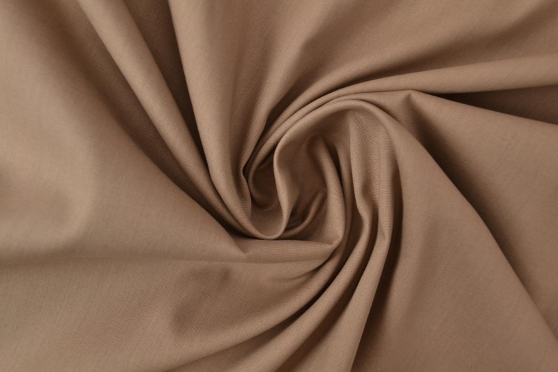 Katoen poplin 69 taupe