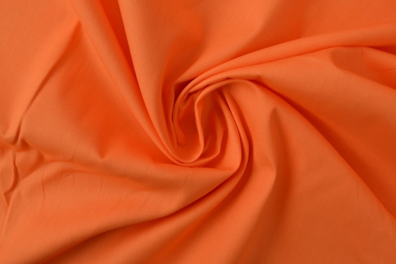 Katoen poplin 10 oranje
