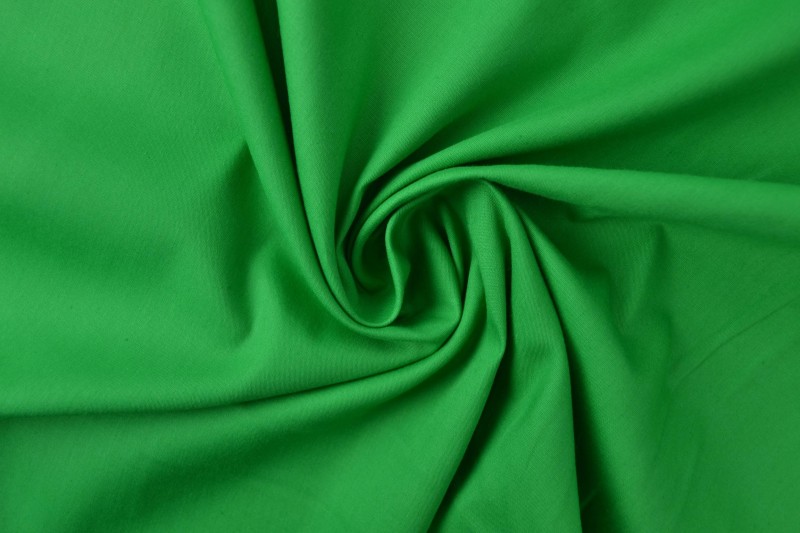 Katoen poplin 11 groen