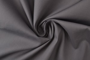 Katoen poplin 17 donkergrijs