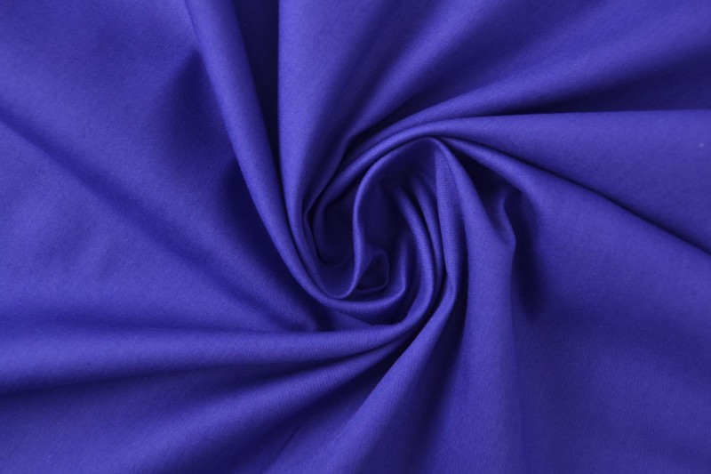 Katoen poplin 28 donkerblauw