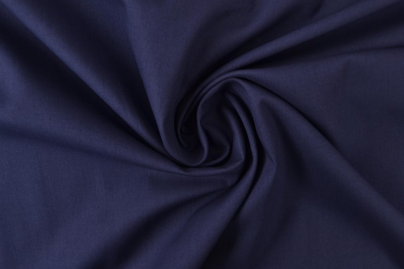 Katoen poplin 48 navy