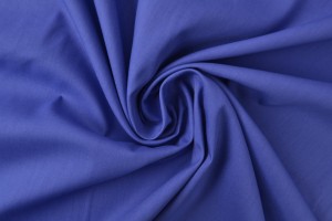 Katoen poplin 15 blauw