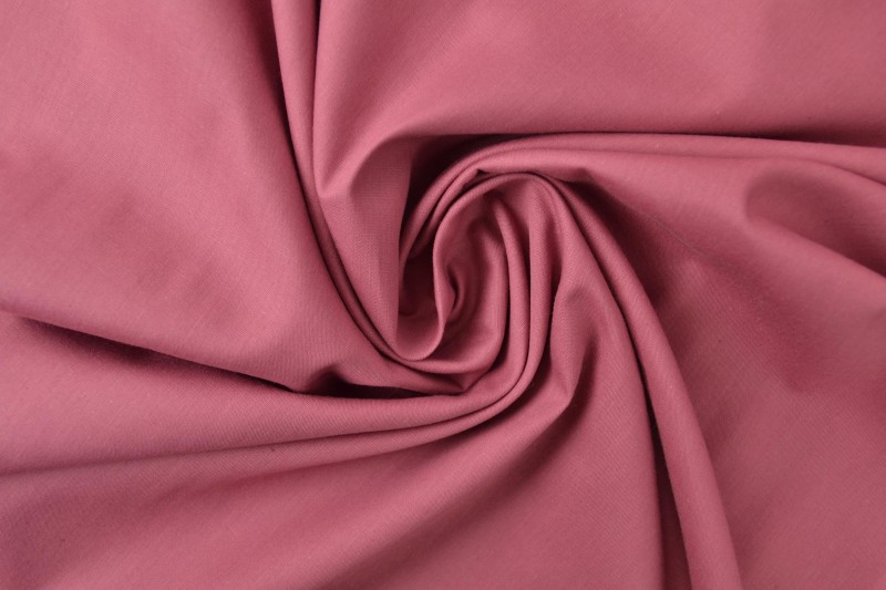 Katoen poplin 38 donker oud roze