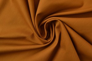 Katoen poplin 44 donker okergeel