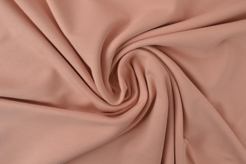 French terry 19 dusky roze