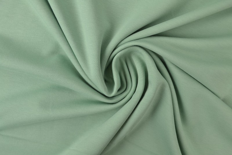 French terry 34 oud groen