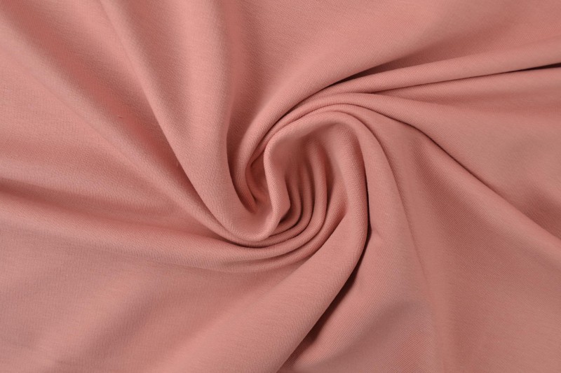 French terry 37 oud roze