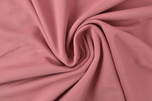 French terry 38 donker oud roze
