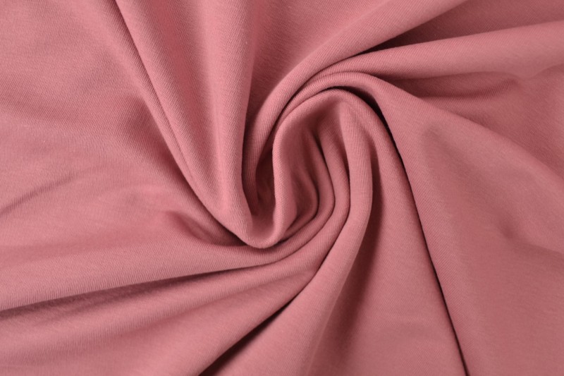 French terry 38 donker oud roze