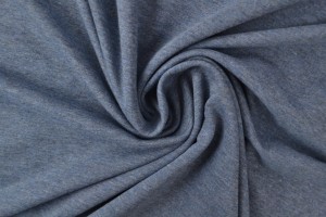 French terry m15 donker jeans melange