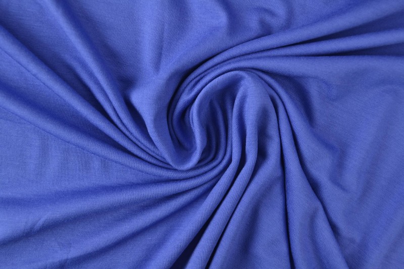 Viscose jersey 15 blauw