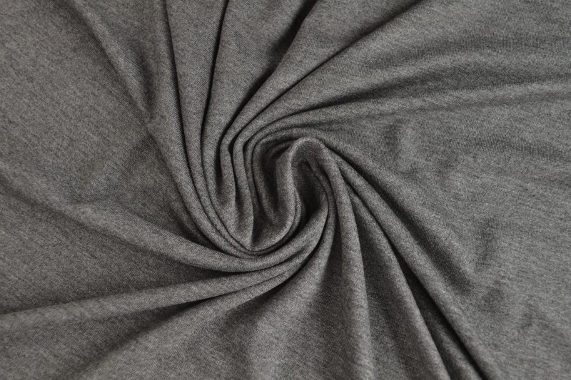 Viscose jersey m3 donkergrijs melange