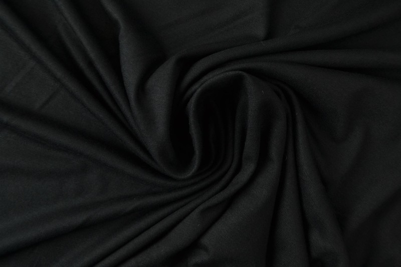 Viscose jersey 03 zwart