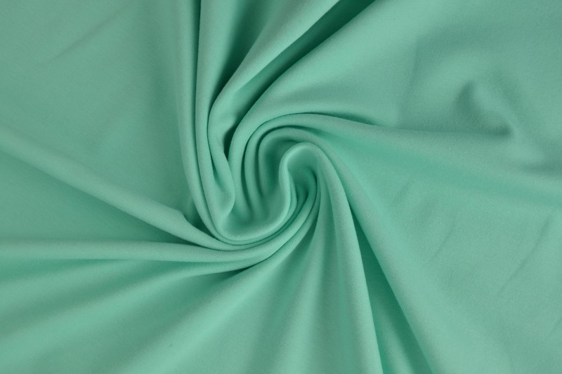Katoen jersey 14 mint groen