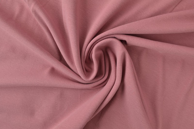 Katoen jersey 38 donker oud roze
