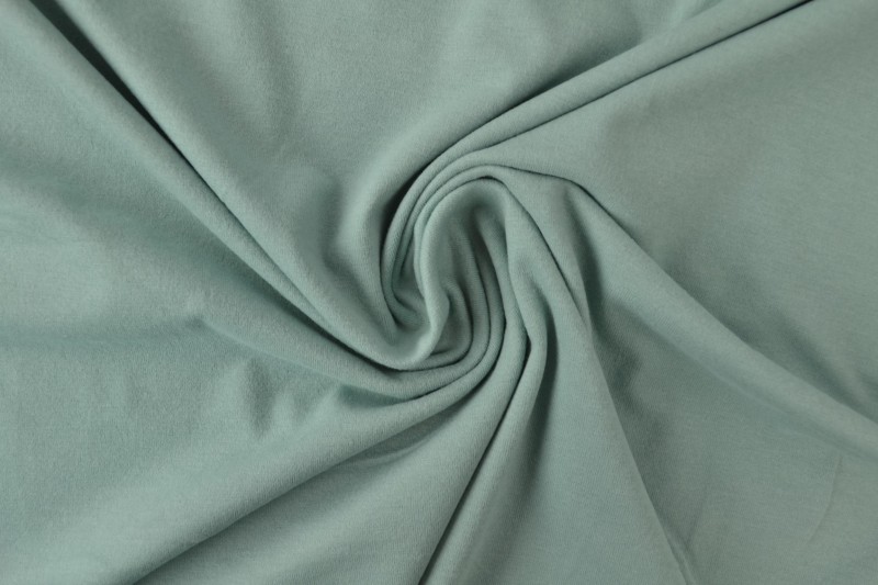 Katoen jersey 34 oud groen