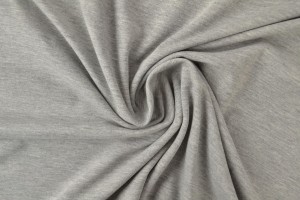 Katoen jersey m4 zilvergrijs melange