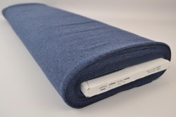Katoen jersey m15 donker jeans melange
