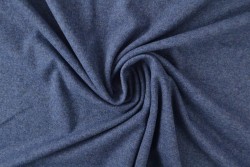 Katoen jersey m15 donker jeans melange