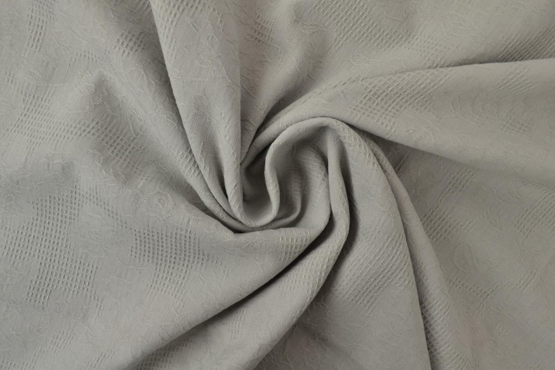 Katoen jacquard 25 zilvergrijs