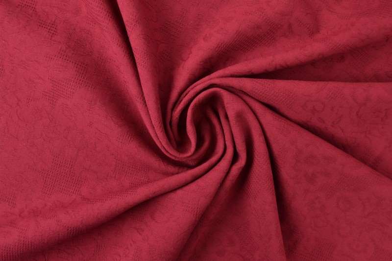 Katoen jacquard 77 bordeaux