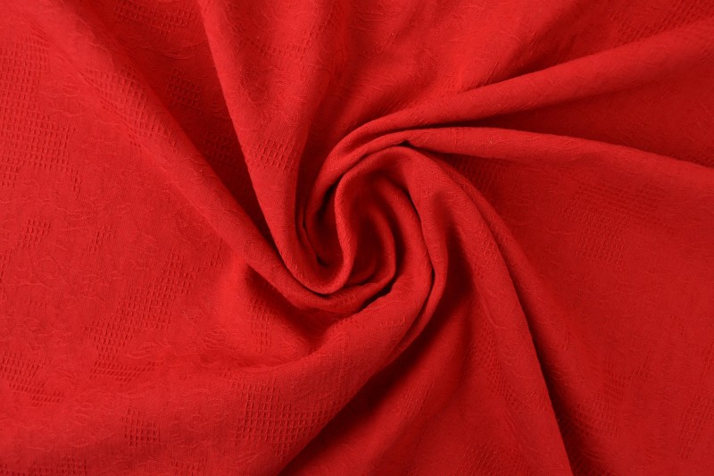 Katoen jacquard 01 rood