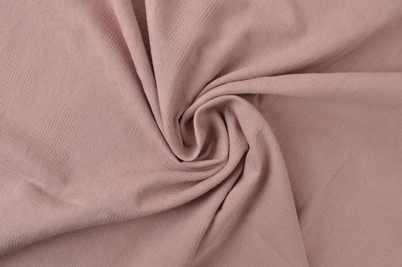 Katoen jacquard 38 donker oud roze