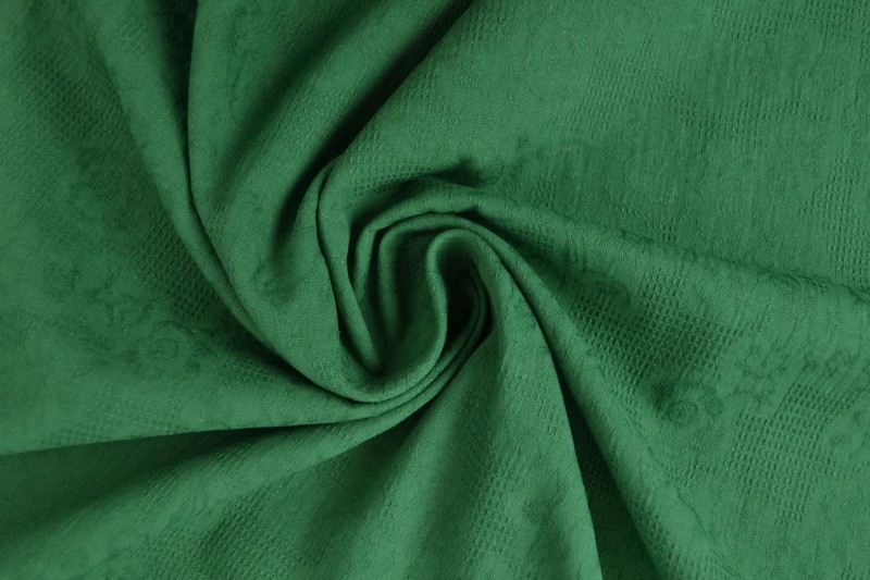 Katoen jacquard 32 donker groen