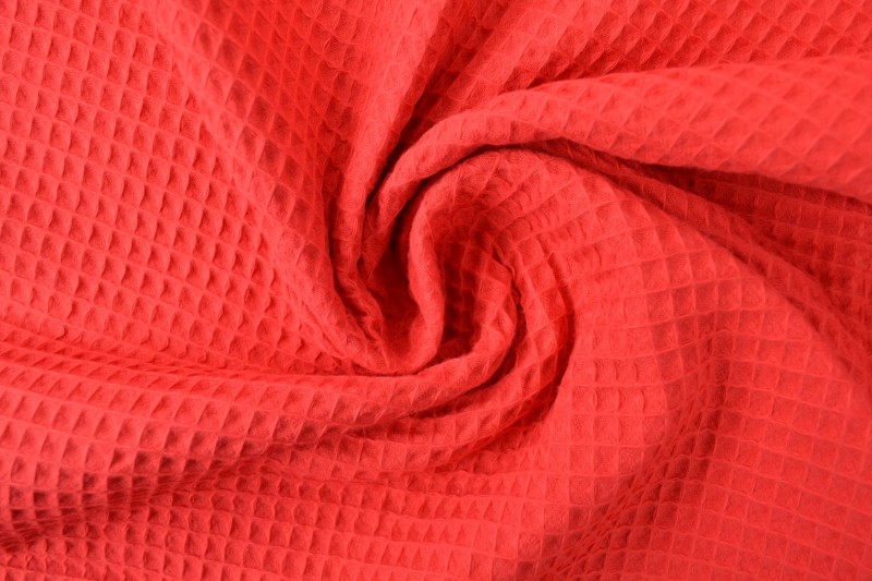 Wafelkatoen 01 rood