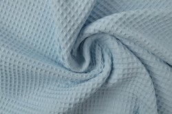 Wafelkatoen 05 baby blauw