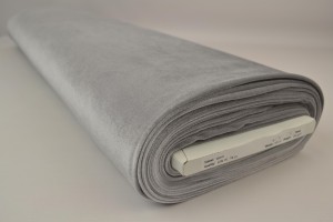 fluweel stretch 25 zilvergrijs