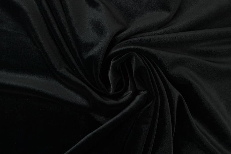fluweel stretch 03 zwart
