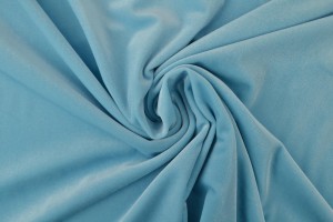 fluweel stretch 06 aqua blauw