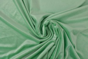 fluweel stretch 14 mint groen