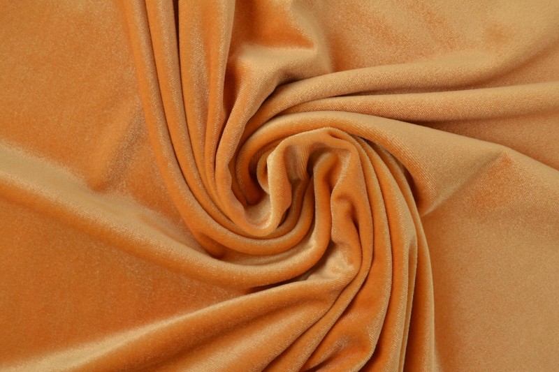 fluweel stretch 47 okergeel