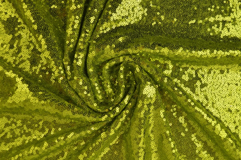 Pailletten 12 lime groen