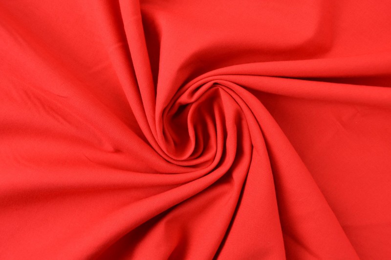 Katoen voile 01 rood