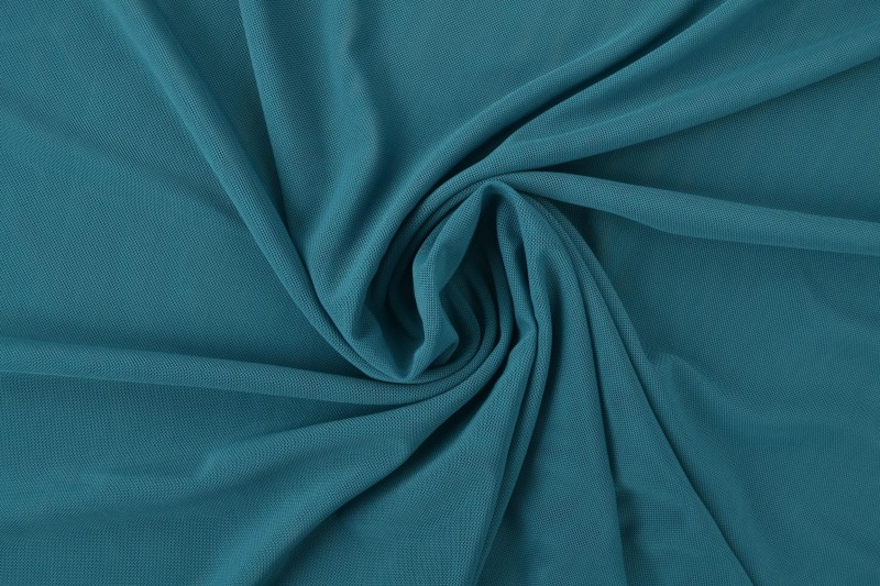 Lycra tule 46 donker petrol