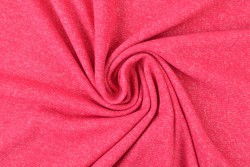 French terry melange 30 roze