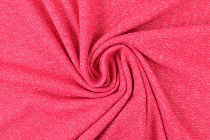 French terry melange 30 roze